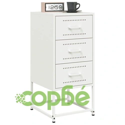 Нощни шкафчета 2 бр бял 36x39x78 см стомана ➤ топ цена ➤ sorbe.bg