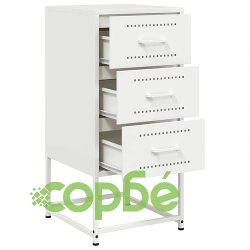 Нощни шкафчета 2 бр бял 36x39x78 см стомана ➤ топ цена ➤ sorbe.bg