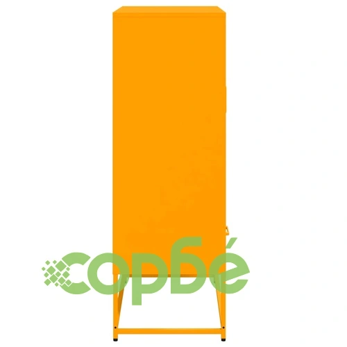 Висок шкаф, горчица жълто, 68x39x111,5 см, стомана ➤ топ цена ➤ sorbe.bg