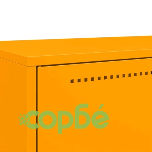 Висок шкаф, горчица жълто, 68x39x111,5 см, стомана ➤ топ цена ➤ sorbe.bg