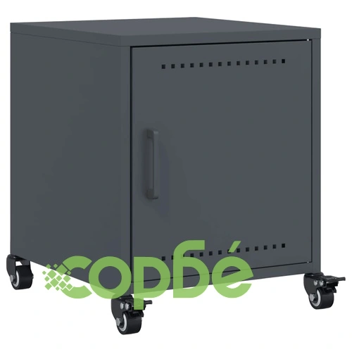 Нощни шкафчета, 2 бр, антрацит, 36x39x43,5 см, стомана ➤ топ цена ➤ sorbe.bg