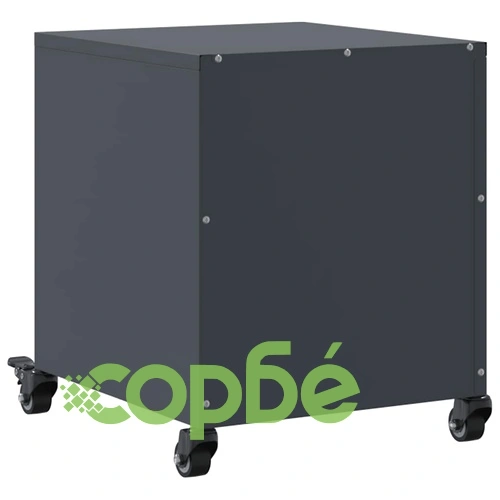 Нощни шкафчета, 2 бр, антрацит, 36x39x43,5 см, стомана ➤ топ цена ➤ sorbe.bg