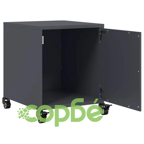 Нощни шкафчета, 2 бр, антрацит, 36x39x43,5 см, стомана ➤ топ цена ➤ sorbe.bg