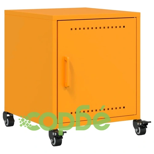 Нощни шкафчета 2 бр горчица жълто 36x39x43,5 см стомана ➤ топ цена ➤ sorbe.bg