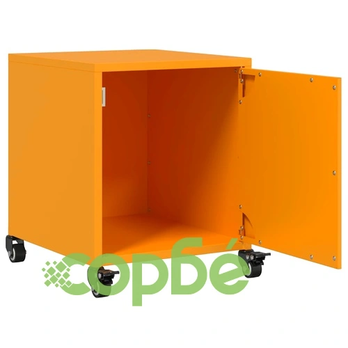 Нощни шкафчета 2 бр горчица жълто 36x39x43,5 см стомана ➤ топ цена ➤ sorbe.bg