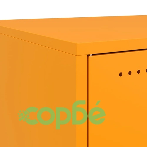 Нощни шкафчета 2 бр горчица жълто 36x39x43,5 см стомана ➤ топ цена ➤ sorbe.bg