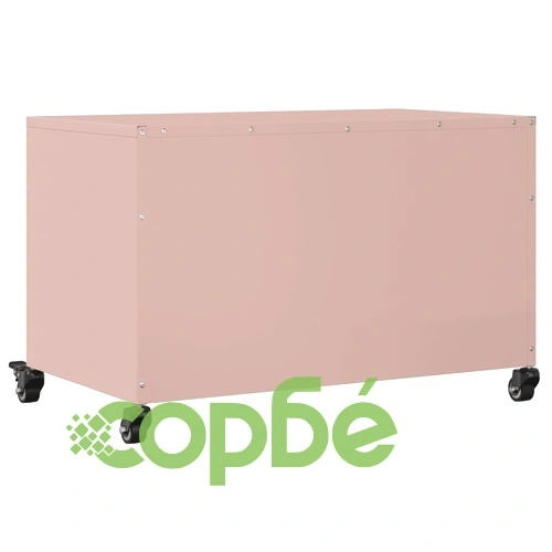 ТВ шкаф, розов, 68x39x43,5 см, стомана ➤ топ цена ➤ sorbe.bg