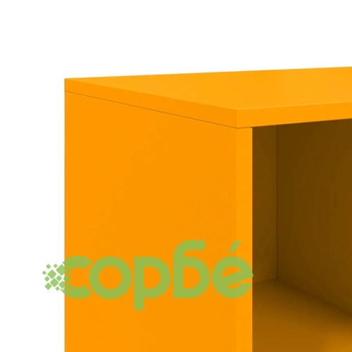 Бюфет, горчица жълто, 100,5x39x72 см, стомана ➤ топ цена ➤ sorbe.bg