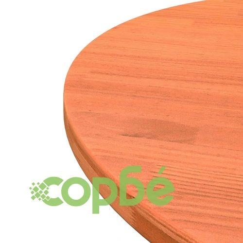 Плот за маса, кръгъл, восъчнокафяв, 80x2,5 см, бор масив ➤ топ цена ➤ sorbe.bg