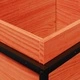 Градинска кашпа, восъчнокафяв, 100x40x50 см, борово дърво масив
