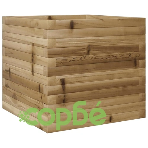 Градинска кашпа, 50x50x45,5 см, импрегнирано борово дърво ➤ топ цена ➤ sorbe.bg
