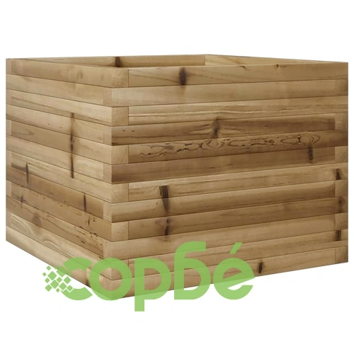 Градинска кашпа 60x60x45,5 см импрегниран бор ➤ топ цена ➤ sorbe.bg