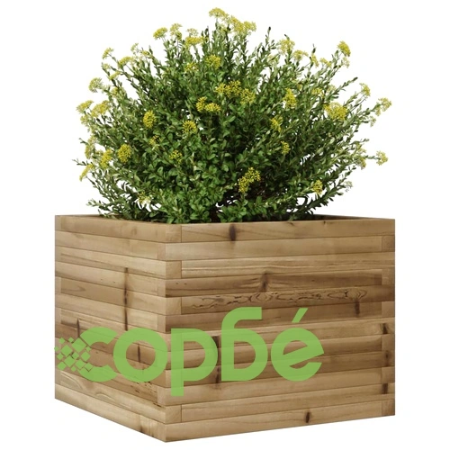 Градинска кашпа 60x60x45,5 см импрегниран бор ➤ топ цена ➤ sorbe.bg