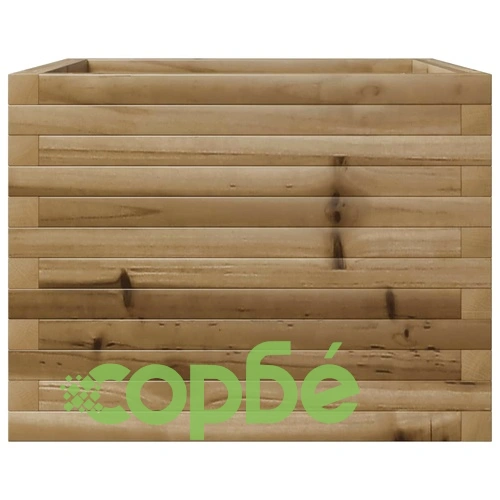 Градинска кашпа 60x60x45,5 см импрегниран бор ➤ топ цена ➤ sorbe.bg
