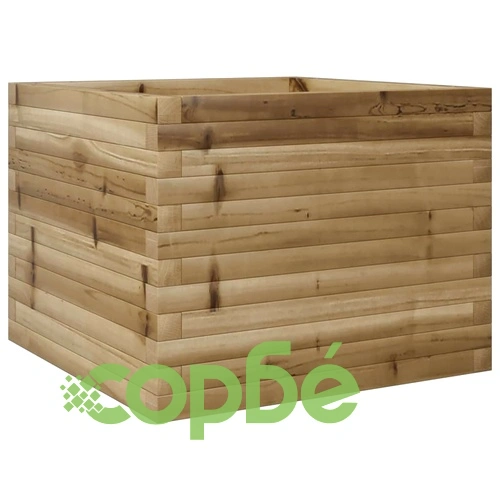 Градинска кашпа 60x60x45,5 см импрегниран бор ➤ топ цена ➤ sorbe.bg
