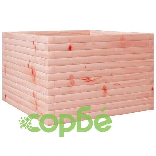 Градинска кашпа, 70x70x45,5 см, масивна дугласка дървесина ➤ топ цена ➤ sorbe.bg