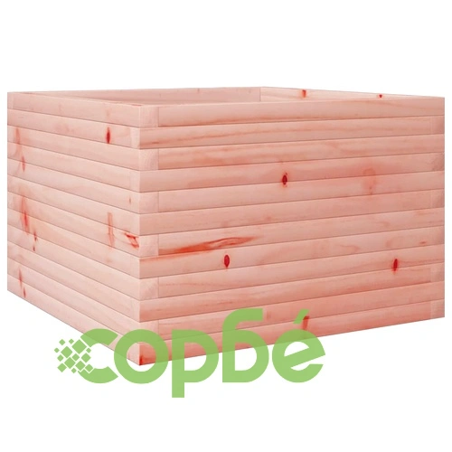 Градинска кашпа, 70x70x45,5 см, масивна дугласка дървесина ➤ топ цена ➤ sorbe.bg