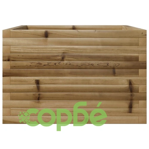 Градинска кашпа, 70x70x45,5 см, импрегнирано борово дърво ➤ топ цена ➤ sorbe.bg