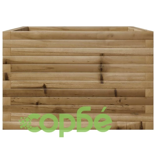 Градинска кашпа, 70x70x45,5 см, импрегнирано борово дърво ➤ топ цена ➤ sorbe.bg