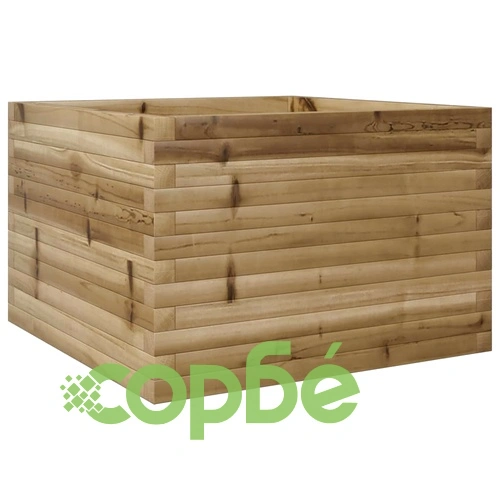Градинска кашпа, 70x70x45,5 см, импрегнирано борово дърво ➤ топ цена ➤ sorbe.bg