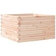 Градинска кашпа 80x80x45,5 см масивна борова дървесина