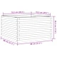 Градинска кашпа 80x80x45,5 см масивна борова дървесина