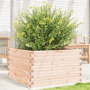 Градинска кашпа 80x80x45,5 см масивна борова дървесина