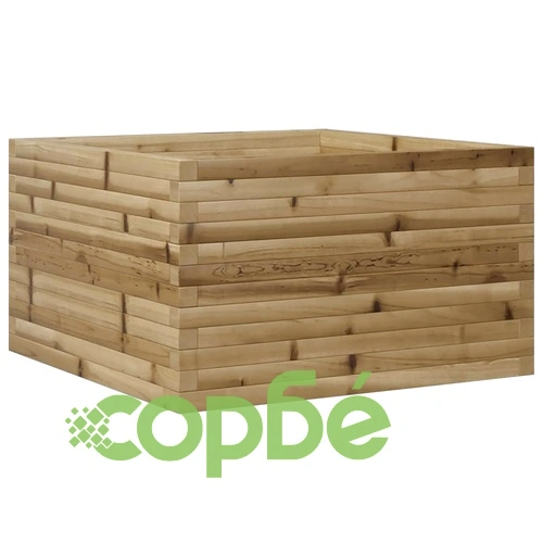 Градинска кашпа, 80x80x45,5 см, импрегнирано борово дърво ➤ топ цена ➤ sorbe.bg