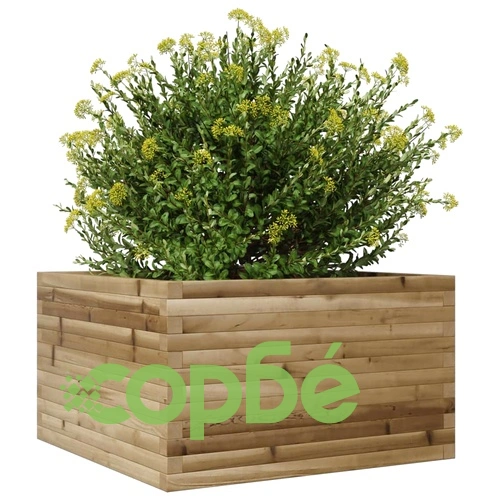 Градинска кашпа, 80x80x45,5 см, импрегнирано борово дърво ➤ топ цена ➤ sorbe.bg