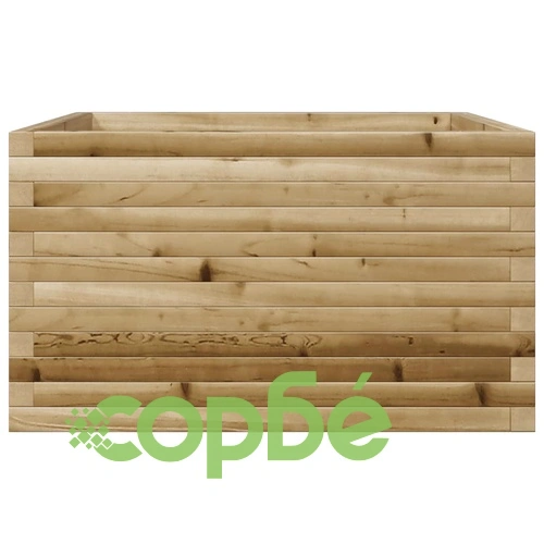 Градинска кашпа, 80x80x45,5 см, импрегнирано борово дърво ➤ топ цена ➤ sorbe.bg