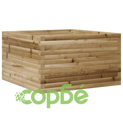 Градинска кашпа, 80x80x45,5 см, импрегнирано борово дърво ➤ топ цена ➤ sorbe.bg