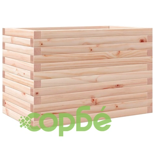Градинска кашпа 70x40x45,5 см масивна борова дървесина ➤ топ цена ➤ sorbe.bg