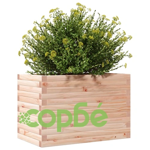 Градинска кашпа 70x40x45,5 см масивна борова дървесина ➤ топ цена ➤ sorbe.bg