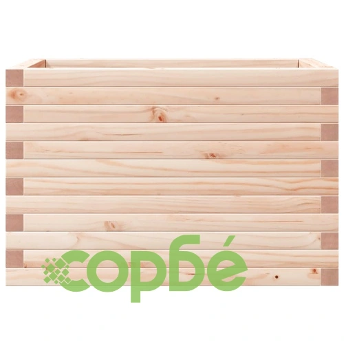 Градинска кашпа 70x40x45,5 см масивна борова дървесина ➤ топ цена ➤ sorbe.bg