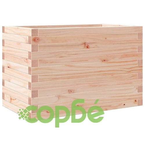 Градинска кашпа 70x40x45,5 см масивна борова дървесина ➤ топ цена ➤ sorbe.bg