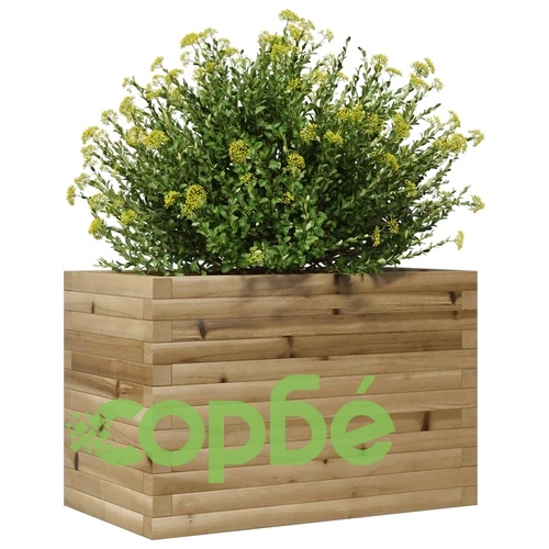 Градинска кашпа, 70x40x45,5 см, импрегнирано борово дърво ➤ топ цена ➤ sorbe.bg