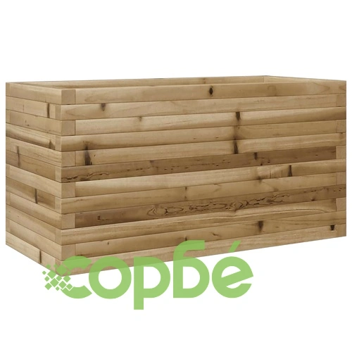 Градинска кашпа 90x40x45,5 см импрегниран бор ➤ топ цена ➤ sorbe.bg
