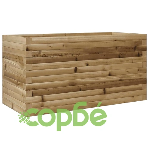 Градинска кашпа 90x40x45,5 см импрегниран бор ➤ топ цена ➤ sorbe.bg