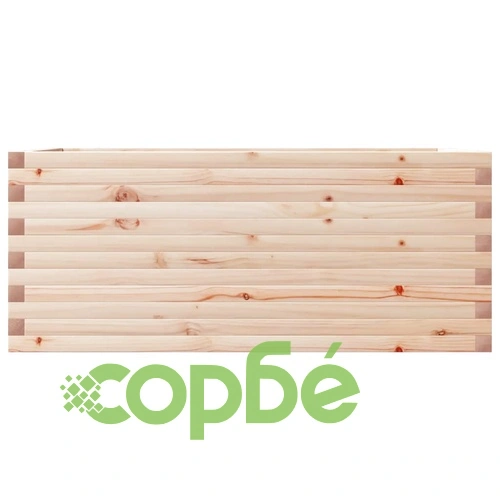Градинска кашпа 110x60x45,5 см масивна борова дървесина ➤ топ цена ➤ sorbe.bg