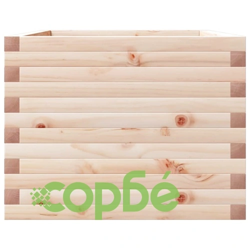 Градинска кашпа 110x60x45,5 см масивна борова дървесина ➤ топ цена ➤ sorbe.bg