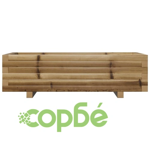 Градинска кашпа 90x40x26,5 см импрегниран бор ➤ топ цена ➤ sorbe.bg