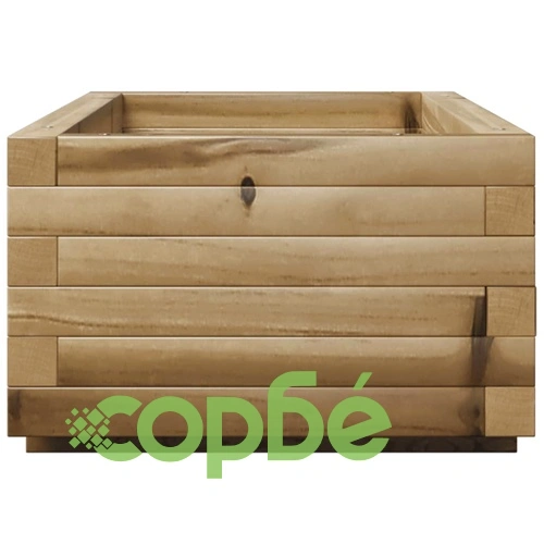 Градинска кашпа 90x40x26,5 см импрегниран бор ➤ топ цена ➤ sorbe.bg