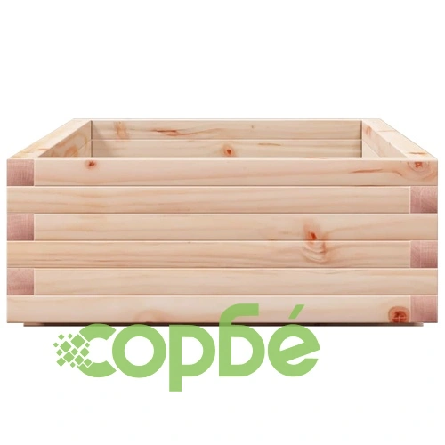 Градинска кашпа 110x60x26,5 см масивна борова дървесина ➤ топ цена ➤ sorbe.bg