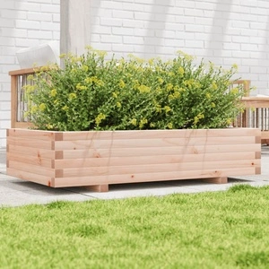 Градинска кашпа 110x60x26,5 см масивна борова дървесина