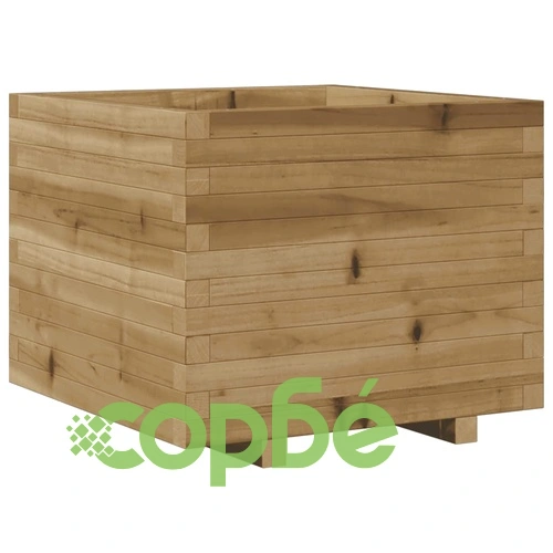 Градинска кашпа 60x60x49,5 см импрегниран бор ➤ топ цена ➤ sorbe.bg