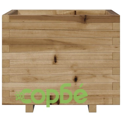Градинска кашпа 60x60x49,5 см импрегниран бор ➤ топ цена ➤ sorbe.bg
