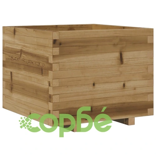 Градинска кашпа 60x60x49,5 см импрегниран бор ➤ топ цена ➤ sorbe.bg
