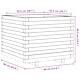 Градинска кашпа 60x60x49,5 см импрегниран бор