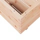 Градинска кашпа 70x70x49,5 см масивна борова дървесина
