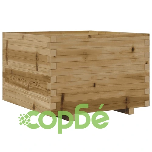 Градинска кашпа, 70x70x49,5 см, импрегнирано борово дърво ➤ топ цена ➤ sorbe.bg
